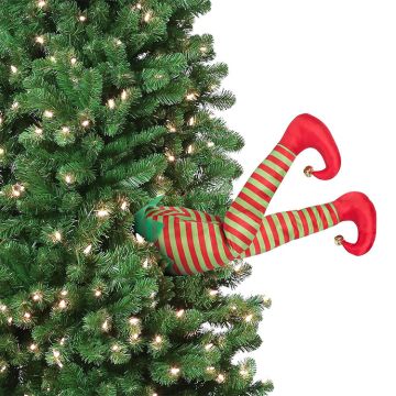 Mr. Christmas  Animated Elf Kickers Red Boots 16"