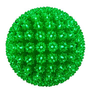 Holiday Bright Lights LED Sphere Green 10IN