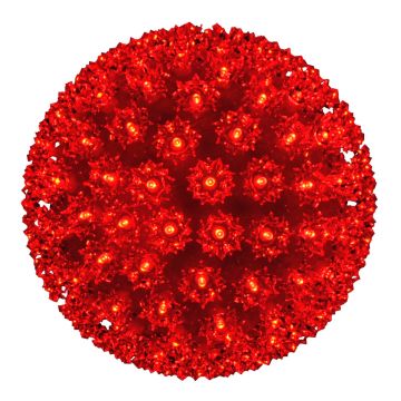 Holiday Bright Lights LED Sphere Red 10IN
