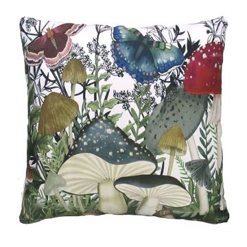 Magnolia Casual 18 X 18" Botanical Mushroom Pillow