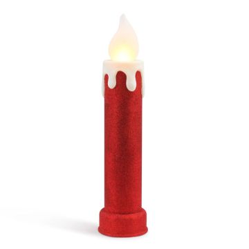 Mr. Christmas Candle Red Glitter Blow Mold 24"