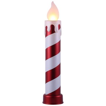 Mr. Christmas Candle Red & White Striped Blow Mold 36 in tall