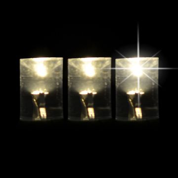 Gabriel Lights® LED 5MM Warm White Twinkle Green Cord 70L/34.5FT