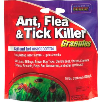 BONIDE 60613 Ant, Flea & Tick Killer Granules, 10 lbs