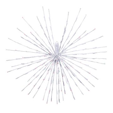 Holiday Bright Lights Double Twinkle Starlight Burst Hollyberry 32IN