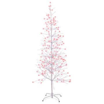 Holiday Bright Lights Christmas Tree Double Twinkle Candy Cane 528 Lights White Branches 6.5FT