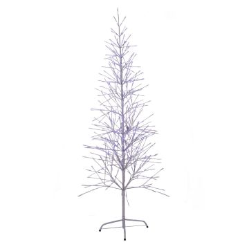 Holiday Bright Lights Christmas Tree Double Twinkle Frozen 528 Lights White Branches 6.5FT