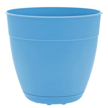 Bloem, Dayton Round Planter, Ocean Blue