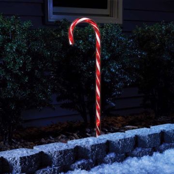 Incandescent Celebrations Candy Cane T5 Mini Clear Lights 27IN 1 Cane