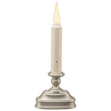 Xodus, LED Candle Jumping Flame, Pewter
