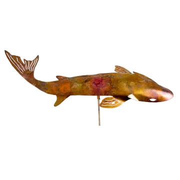 Clever Goods Handmade Natural Copper Koi Garden Stake