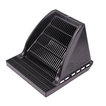 NDS Square Downspout Defender™ Catch Basin Drain Grate, 12 in, Black
