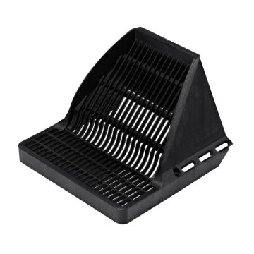 NDS Square Downspout Defender™ Catch Basin Drain Grate, 9 in, Black