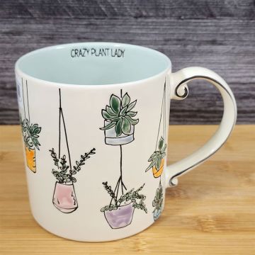 Blue Sky Hanging Plant Lady T-Mug, 21 oz.