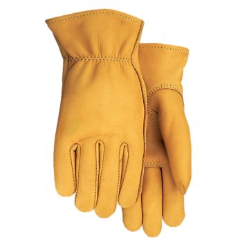Midwest Quality Gloves Elkskin Leather Gunn Cut Yellow Gloves