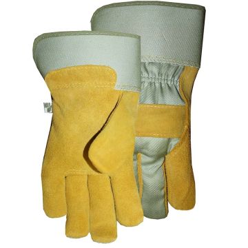 Midwest Quality Gloves Split Leather Brown/Tan Gloves