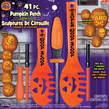 Fun World Carve-A-Pumpkin Patch, 41Pc Kit