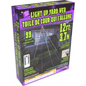 Fun World Super 12' L/U 99 LED Yard Web