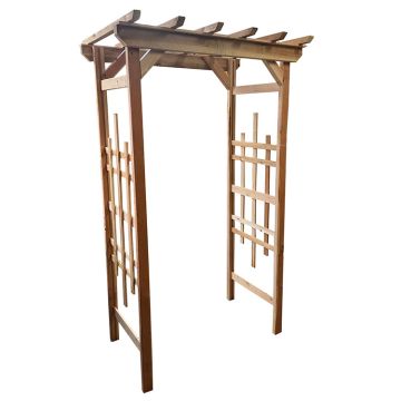 Real Wood Products  82" Cedar Trellis Arbor