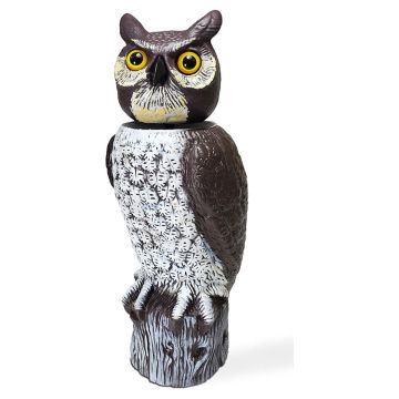 Dalen Scarecrow Owl Animal Repellent Decoy For All Pests, 18in