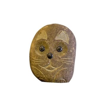 Natural Granite Boulder Cat Small