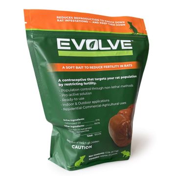 Evolve Rat Non-Toxic Soft Bait Nuggets For Rats, 1.5 lb