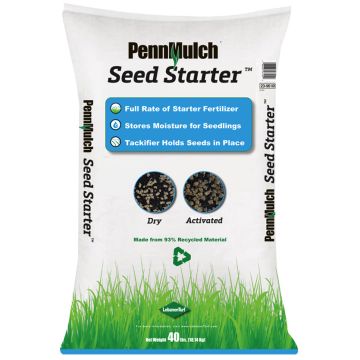 PennMulch Seed Starter, Seeding Mulch with Fertilizer - 40 lbs.