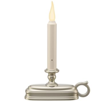 Xodus, Deluxe LED Candle Jumping Flame, Pewter