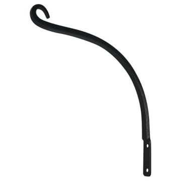 Border Concepts Arched Hook Wall Bracket Black 14IN Reach