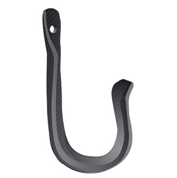 Border Concepts Small Hook Wall Bracket Black 1IN Reach