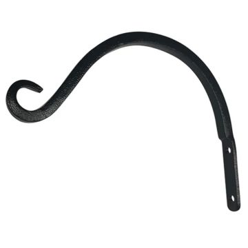 Border Concepts Arched Hook Wall Bracket Black 9IN Reach