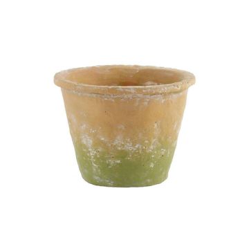A&B Floral Weathered Cement Large Flower Pot Terracotta Moss