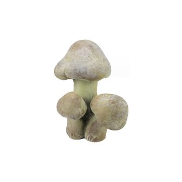 A&B Floral Cement Mushroom Cluster Statue