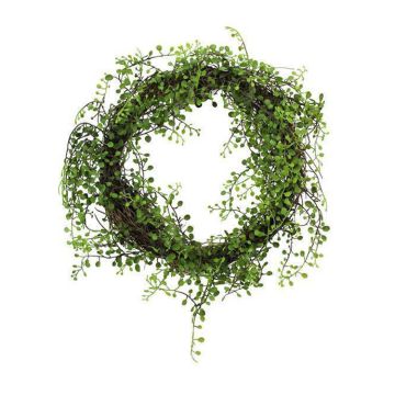 A&B Floral Baby Tear Wreath Green