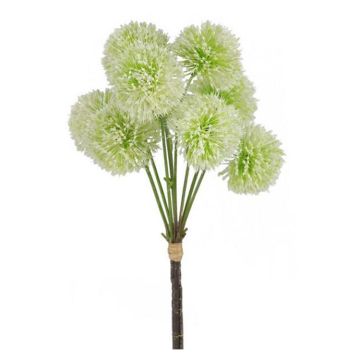 A&B Floral Pom Pom Bundle White Green