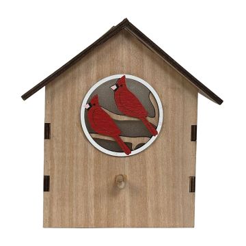 Giftwares Company 5" Cardinal Wood Birhouse Pot
