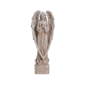 Hill Import Resin Angel, Beige, 14"