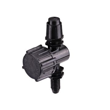Raindrip Adjustable Flow Micro Sprinkler, Quarter-Circle Pattern, Fan Spray, with 10-32 Threaded Inlet, 5-Pack
