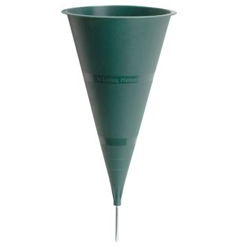 Novelty, Novelty 5" Cemetery Vase, Green