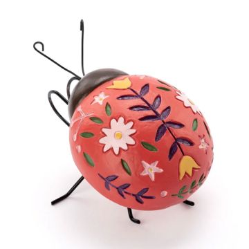 Napco Pot Hanger Ladybug Red Flower