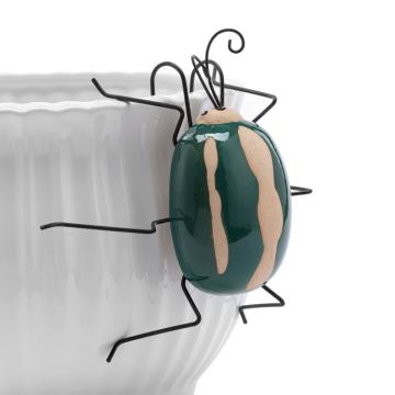 Napco Pot Hanger Beetle Green