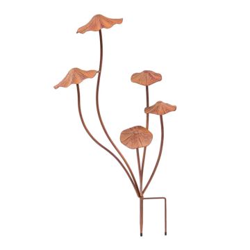 Napco Brown 5-Mushroom Stake 28" tall