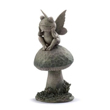 Napco  Fairy Frog on Mushroom