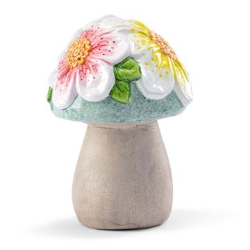 Napco Flower Mushroom Statue