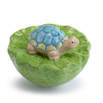 Napco Water Floater Turtle on Leaves