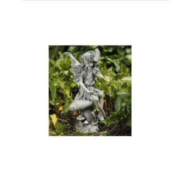 Napco Seated Angel on Mushroom Statue