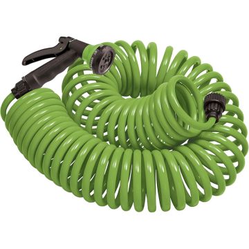 Orbit 3/8 in. D X 25 ft. L Light Duty Expandable Coil Garden Hose, Green