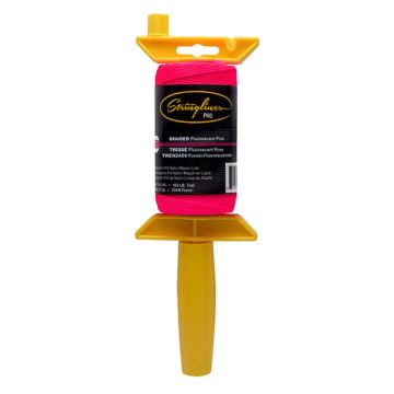 Stringliner Construction Line, Fluorescent Pink Nylon, Reel, 250 ft