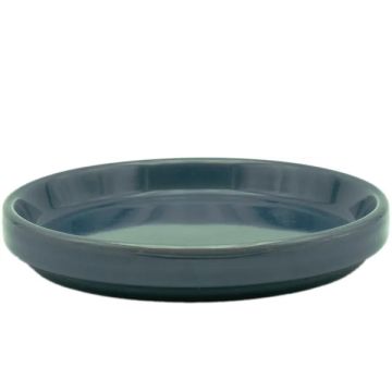 BORDER CONCEPTS Standard Glazed Saucer 'Slate Blue'