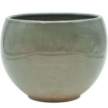 BORDER CONCEPTS Luna Glazed Pot 'Grey Green'